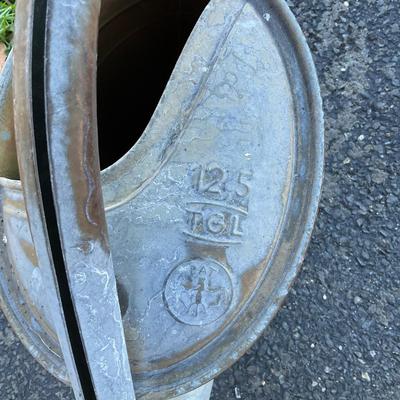 O573 German BAT Galvanized 12.5 Liter Watering Can