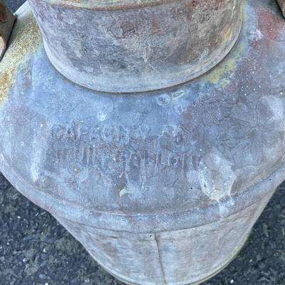 O574 Five Gallon Galvanized Milk Can