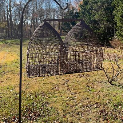 O554 Antique French Double Dome Joining Birdcage