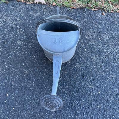 O575 Vintage Galvanized Two Gallon Watering Can