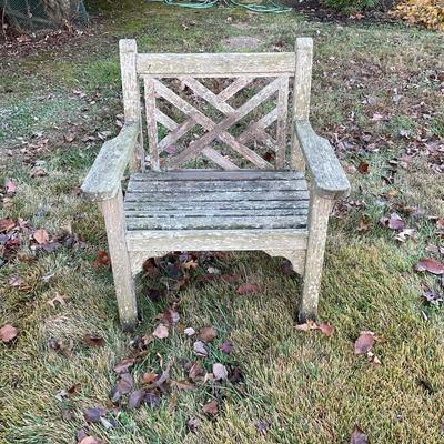 O578 Kinsley Bate Teak Chippendale Garden Arm Chair