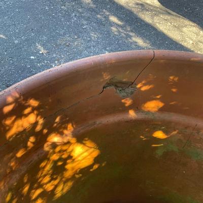 O564 Pair of Large Terracotta Pots AS-IS