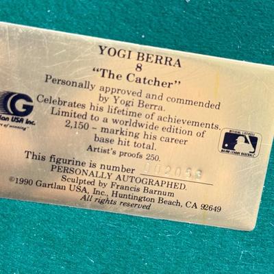 Yogi Berra Authentic Autographed Figurine