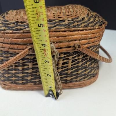 Wicker Fishing Basket