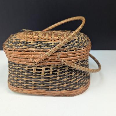 Wicker Fishing Basket