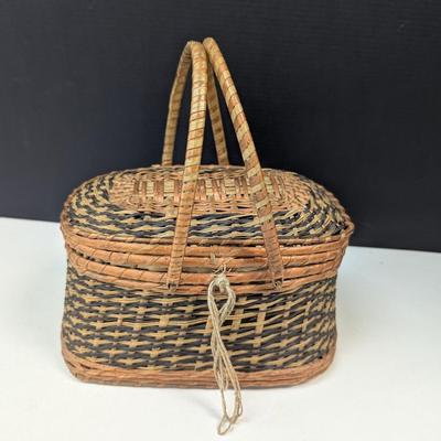 Wicker Fishing Basket