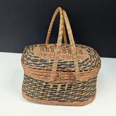 Wicker Fishing Basket