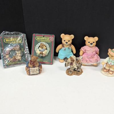 Bear Wear Lapel Pins - Cherished Teddies Porcelain Figures