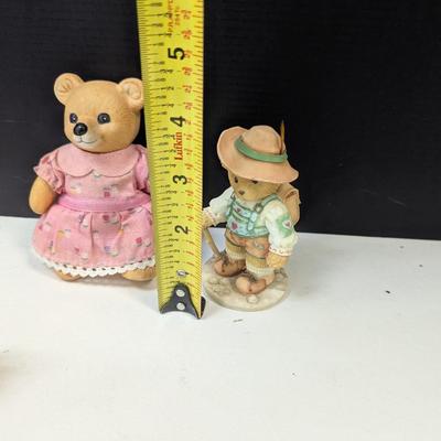 Bear Wear Lapel Pins - Cherished Teddies Porcelain Figures