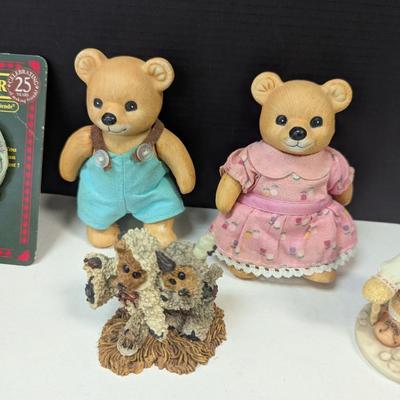 Bear Wear Lapel Pins - Cherished Teddies Porcelain Figures