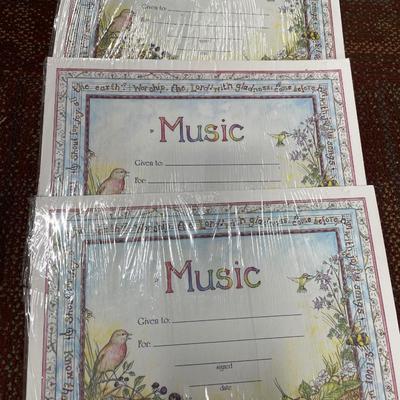Music certificates