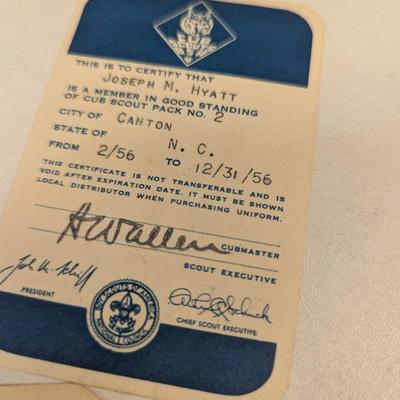 Cub Scout Ceremonies - The Boy Scouts Under Sealed Orders Book 1916 & Membership Cards 1956/1958