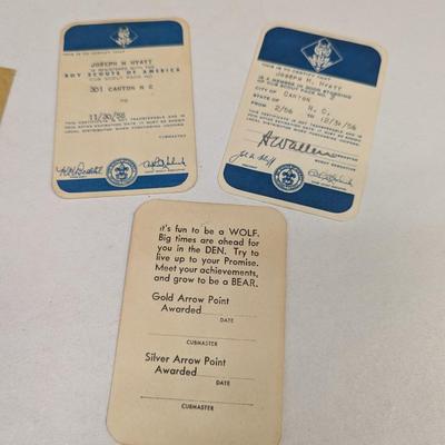Cub Scout Ceremonies - The Boy Scouts Under Sealed Orders Book 1916 & Membership Cards 1956/1958