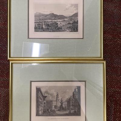 Vintage framed scenes framed in Austria