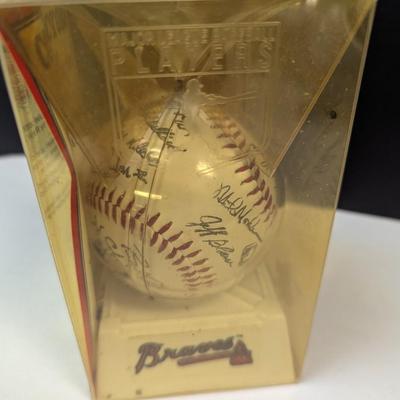 1995 World Series Autographed Reproduction Baseball Atlanta Braves