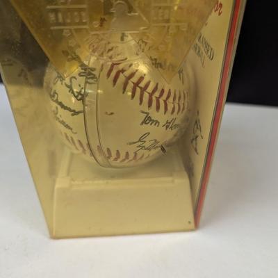 1995 World Series Autographed Reproduction Baseball Atlanta Braves