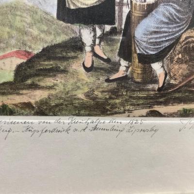 2 framed hand signed art