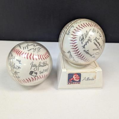Reproduction Autographed Atlanta Braves Baseballs