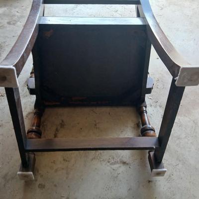 Antique dining room table with six matching chairs well over 100 years old!