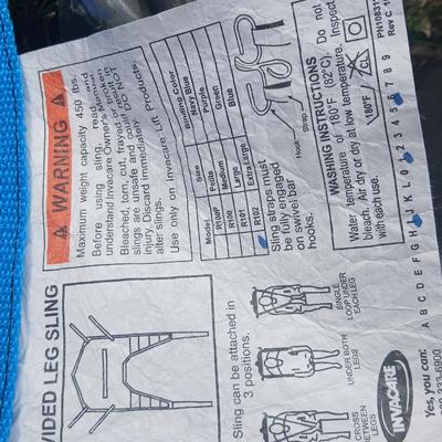 Invacare Reliant 450 power patient lift.