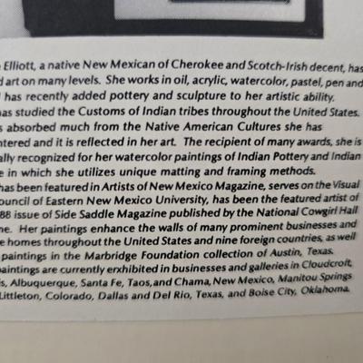 Laverne Elliott framed artwork with arrowhead and pottery - Dreamcatcher s- hand carved & painted candle sconces and a leanin'...