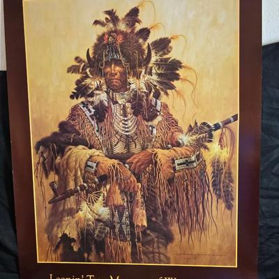 Laverne Elliott framed artwork with arrowhead and pottery - Dreamcatcher s- hand carved & painted candle sconces and a leanin'...