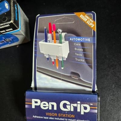 Auto mobile organization & care - Windshield shades - Cargo net - flashlights and more