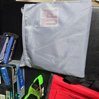 Auto mobile organization & care - Windshield shades - Cargo net - flashlights and more