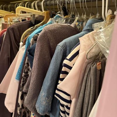 A Rack & a Closet Full of Ladies Clothing