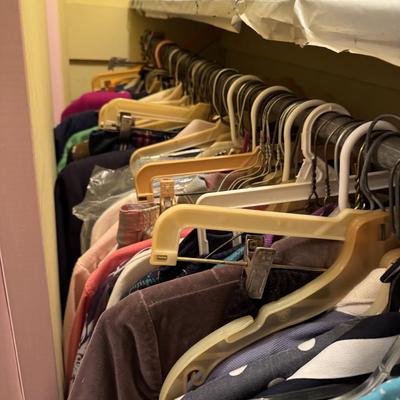 A Rack & a Closet Full of Ladies Clothing