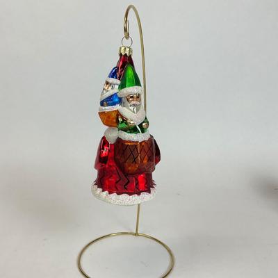 Z588 Christopher Radko “Triple Nick” Glass Ornament