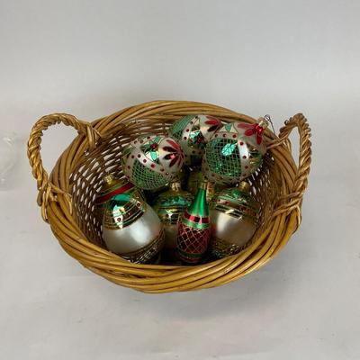 Z590 Lot of Poland Handblown Glass Ornaments