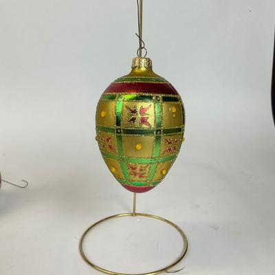 Z590 Lot of Poland Handblown Glass Ornaments