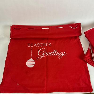 Z599 Set of 4 Felt Extra Large Gift Sacks