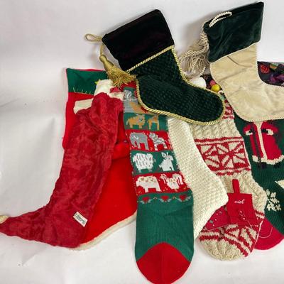 Z700 Large Lot of Christmas Stockings with Apron