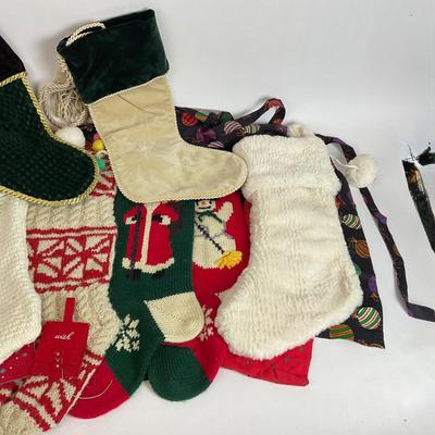 Z700 Large Lot of Christmas Stockings with Apron