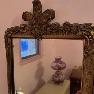 Vintage Gilded Wood Mirror