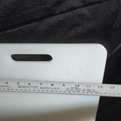 Cutting boards, Knives and nice plastic rubbermaid fresh works food storage containers