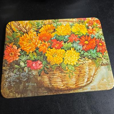 Small Rival crockpot with glass lidded leftover containers, quilted hot pads, spoon rest and more