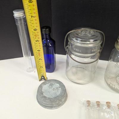 Various Sizes Of Bottles & Canning Jars
