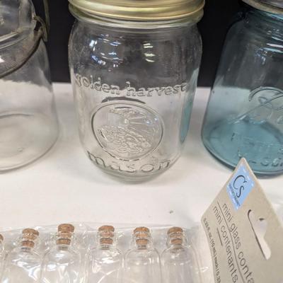 Various Sizes Of Bottles & Canning Jars