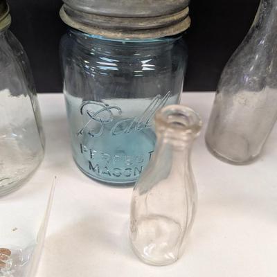 Various Sizes Of Bottles & Canning Jars