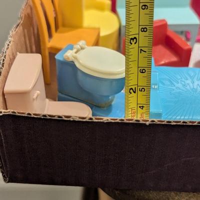 Vintage Plastic Dollhouse Furniture #2