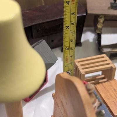 Vintage Wood & Plastic Dollhouse Furniture #3