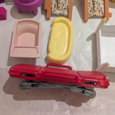 Vintage Plastic Dollhouse Furniture #5
