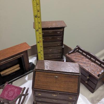 Vintage Wooden Dollhouse Furniture #6