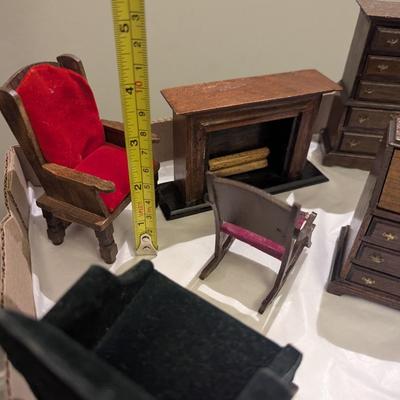 Vintage Wooden Dollhouse Furniture #6