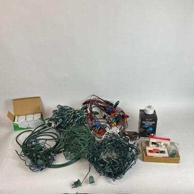 Z711 Assortment of Christmas Lights and Geeni Outdoor WiFi Plug