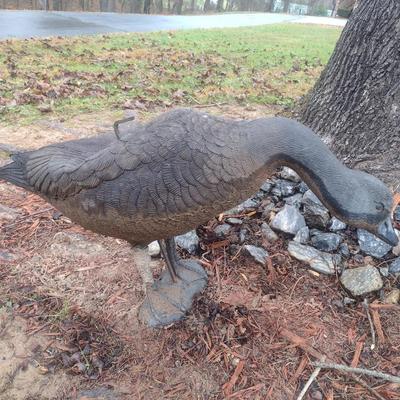 Pair of Lawn Geese Rubber Resin