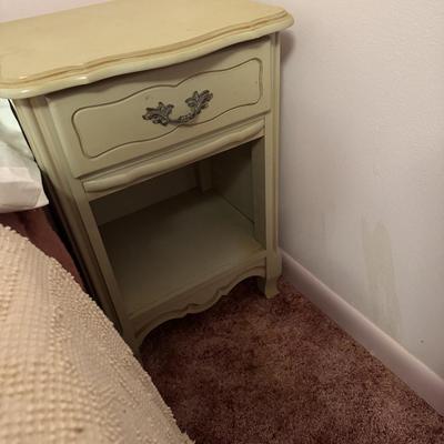 Vintage Full Bed With Nightstand